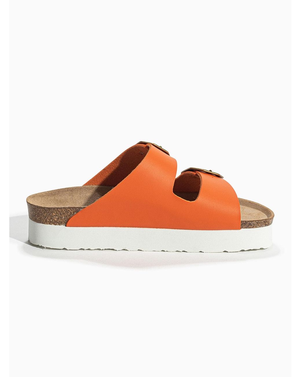 Bayton Orange Pantolette Japet