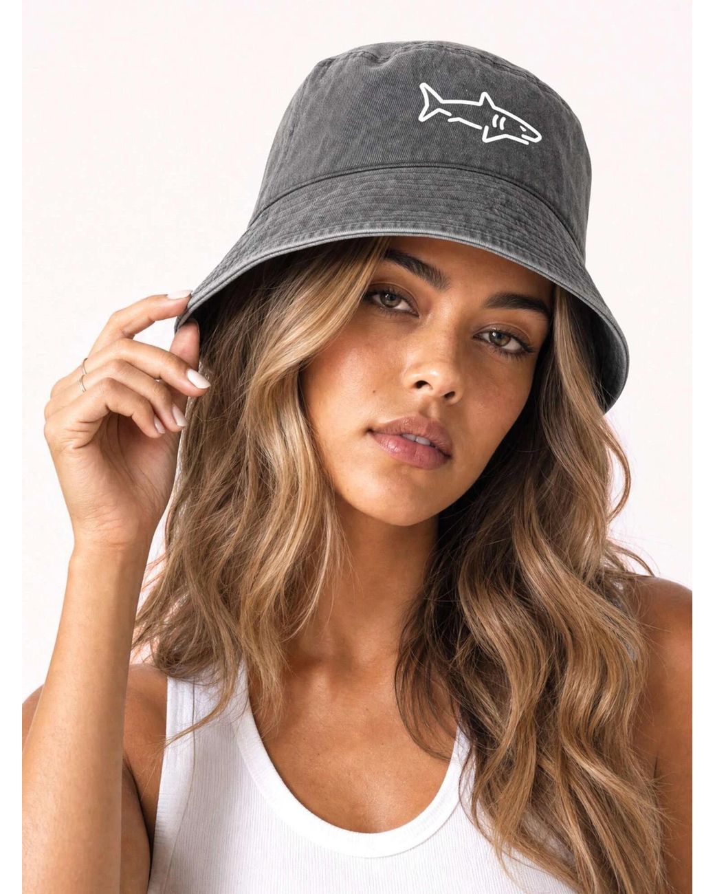 Neverless Hut Shark in Black für Herren