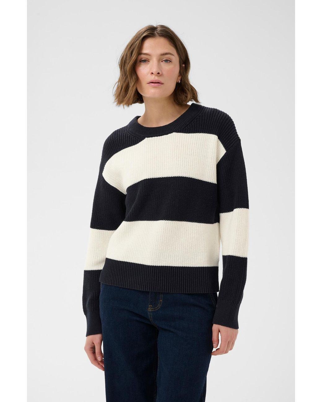 Part Two Blue Pullover Bozenapw
