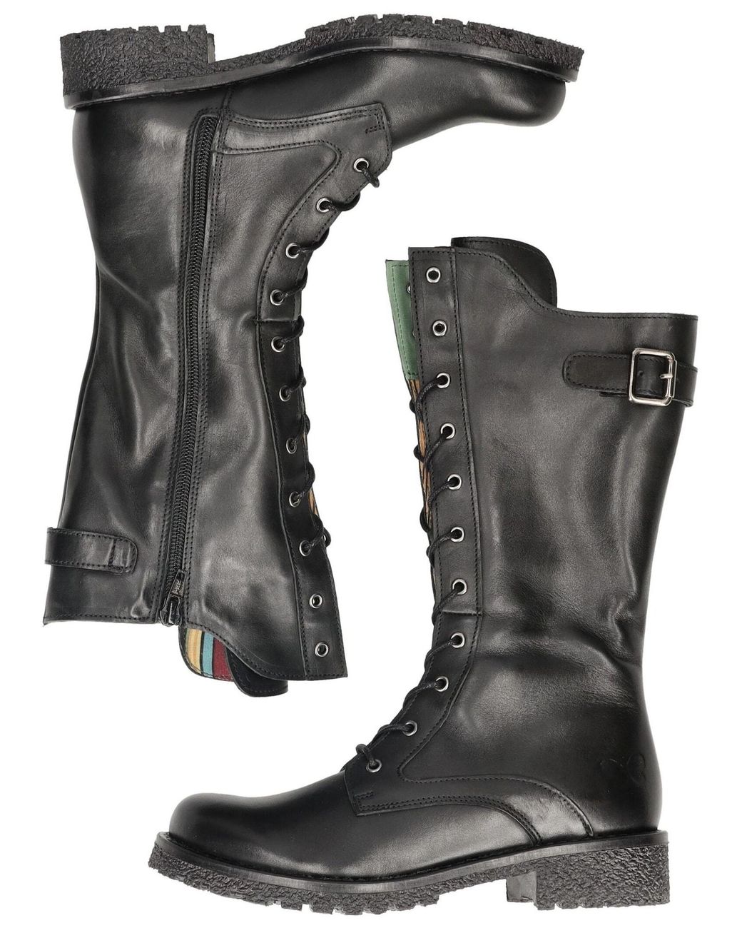 Felmini Black Schnürstiefel Caster E331