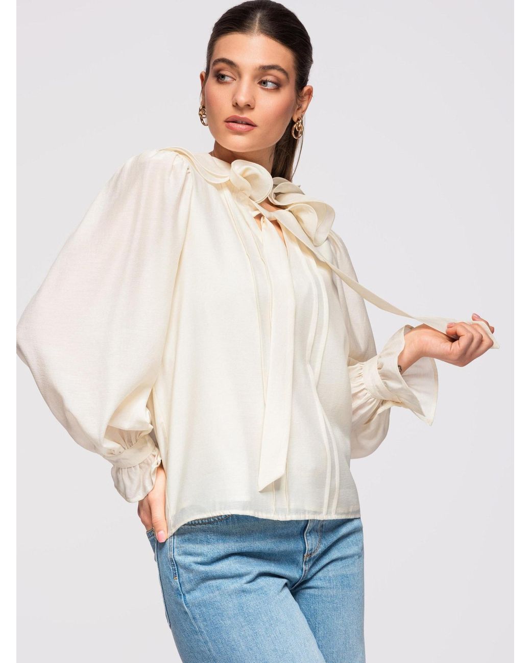 Ombre Natural Bluse