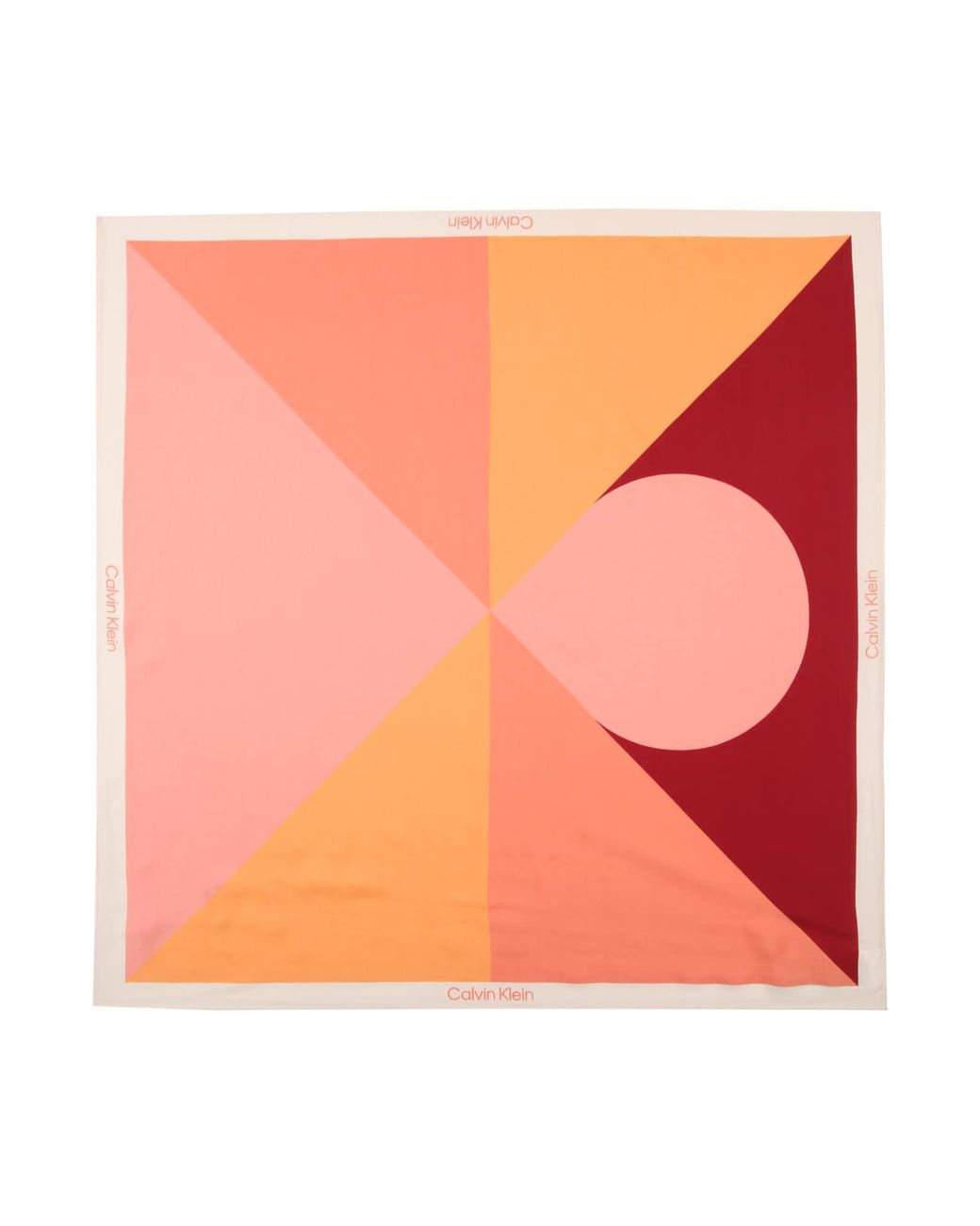Calvin Klein Orange Schal Colour-Blocked