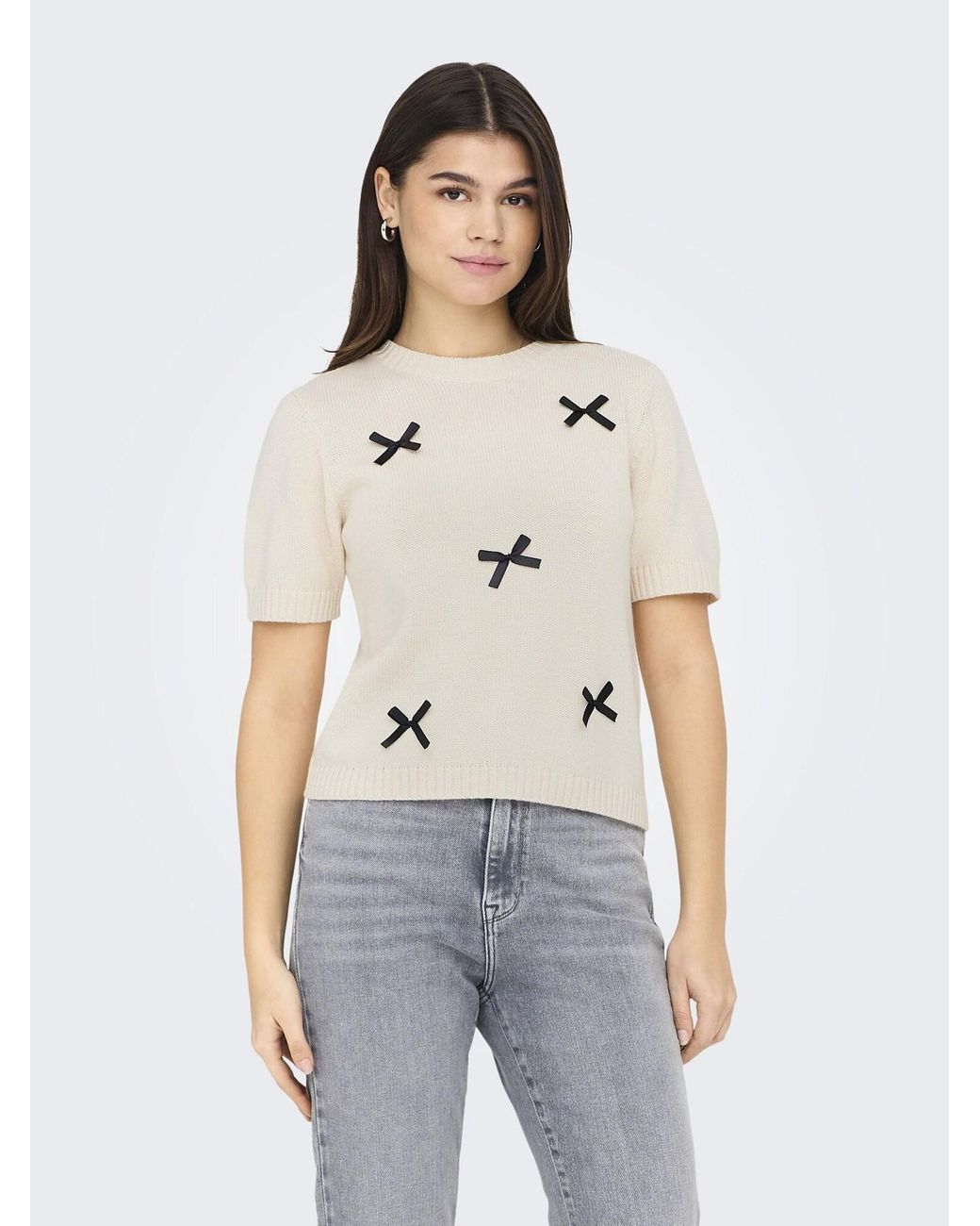 Jdy Natural Pullover Bow