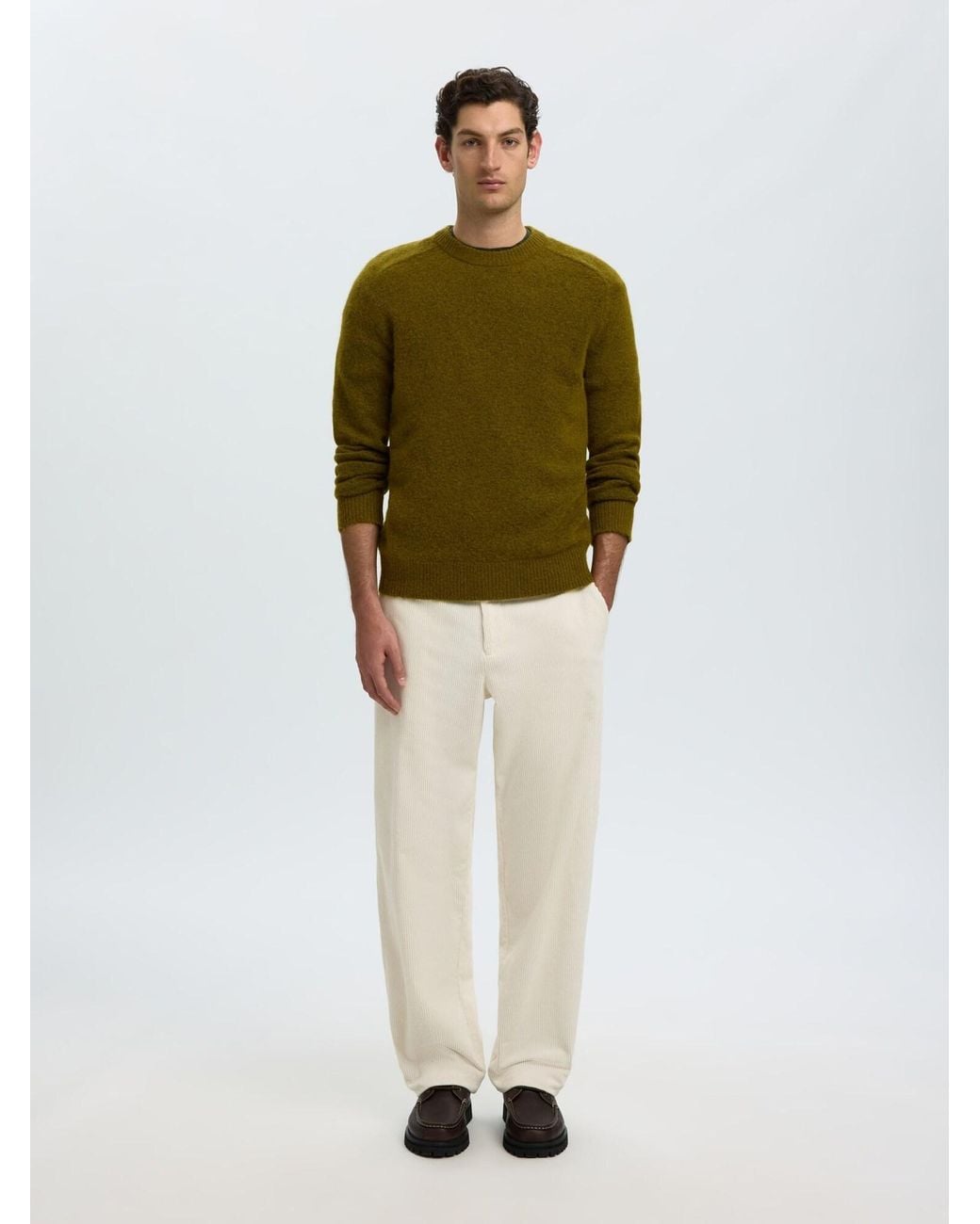 SELECTED Pullover in Green für Herren