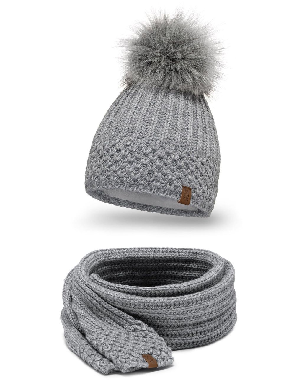 Vivience Gray Mütze 7016 Set