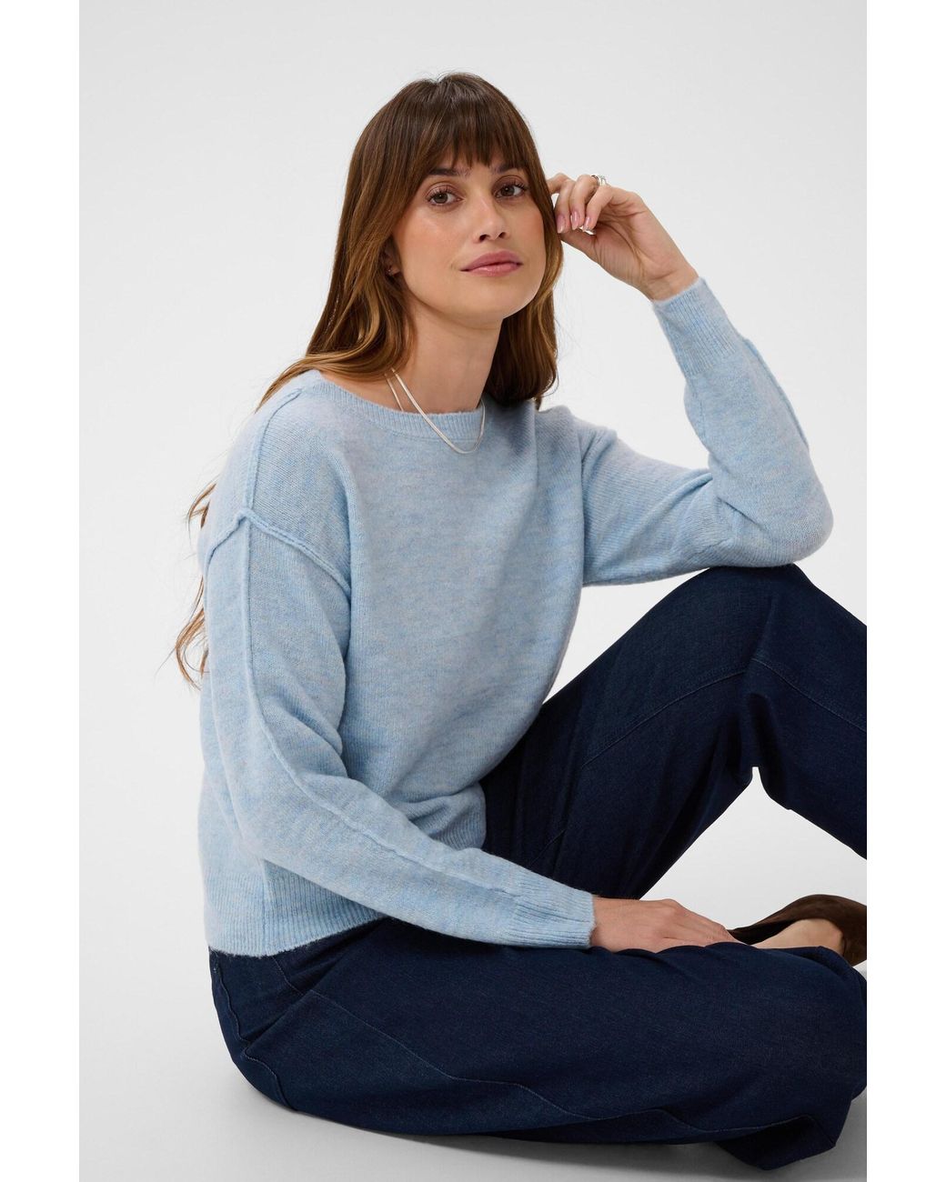 Kaffe Blue Pullover Iris