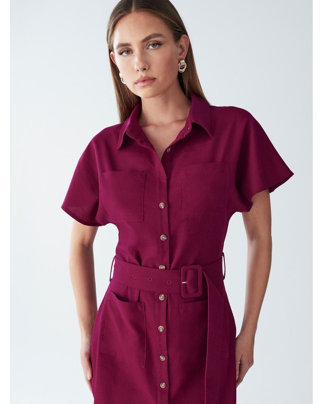 Willa Red Blusenkleid Zel