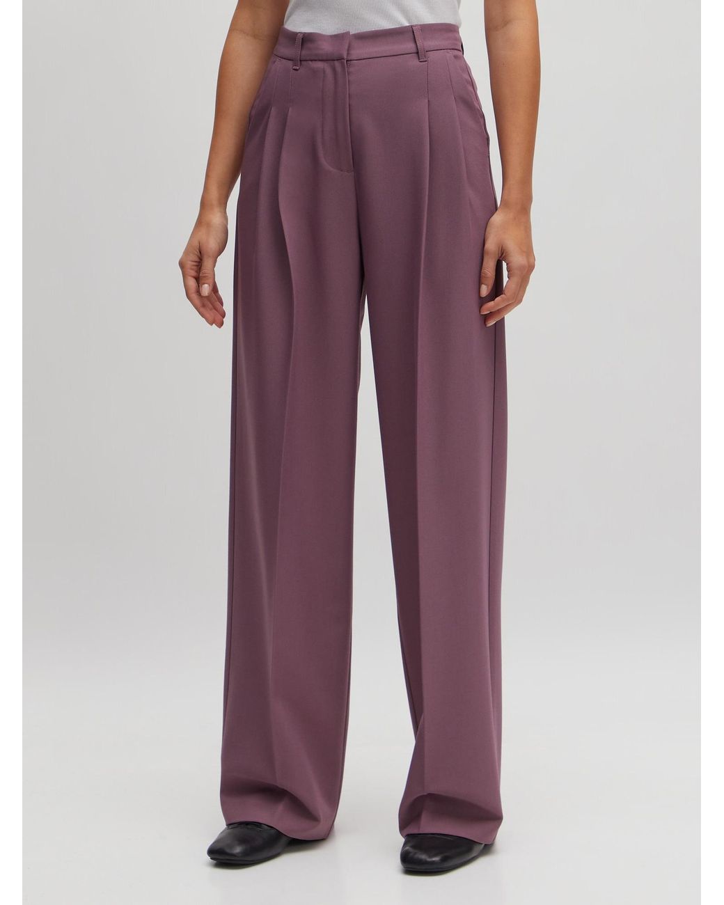 EDITED Purple Bügelfaltenhose 'Elna' (Grs)