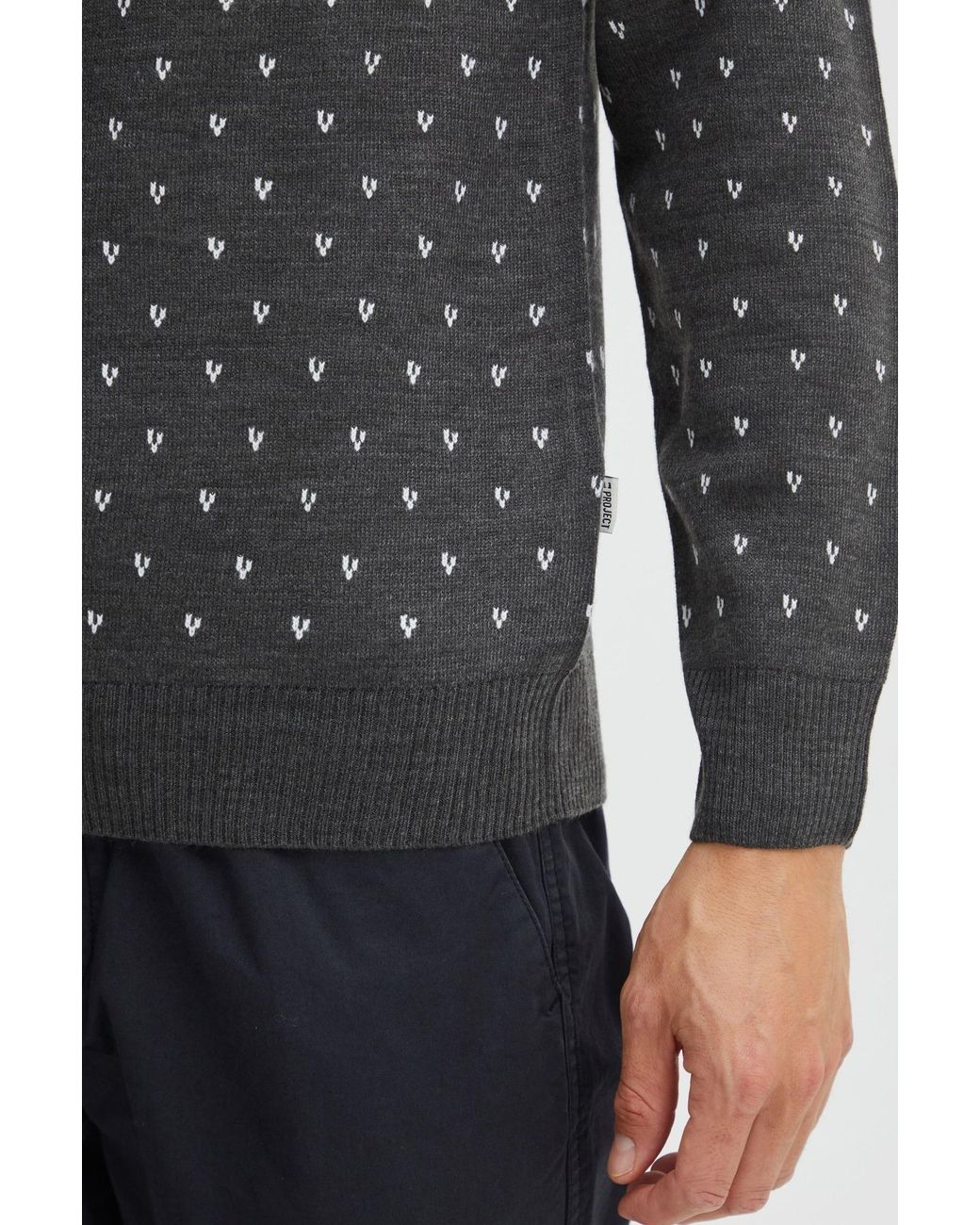 11 Project Strickpullover in Gray für Herren