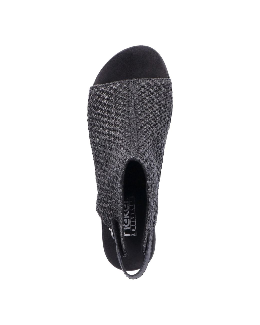 Rieker Black Sandale