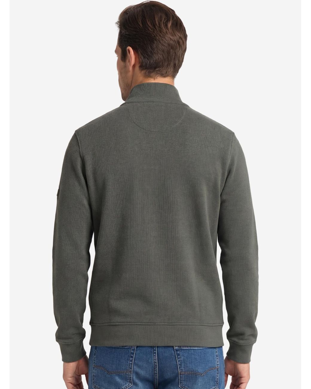 Redmond Sweatjacke Basic in Gray für Herren