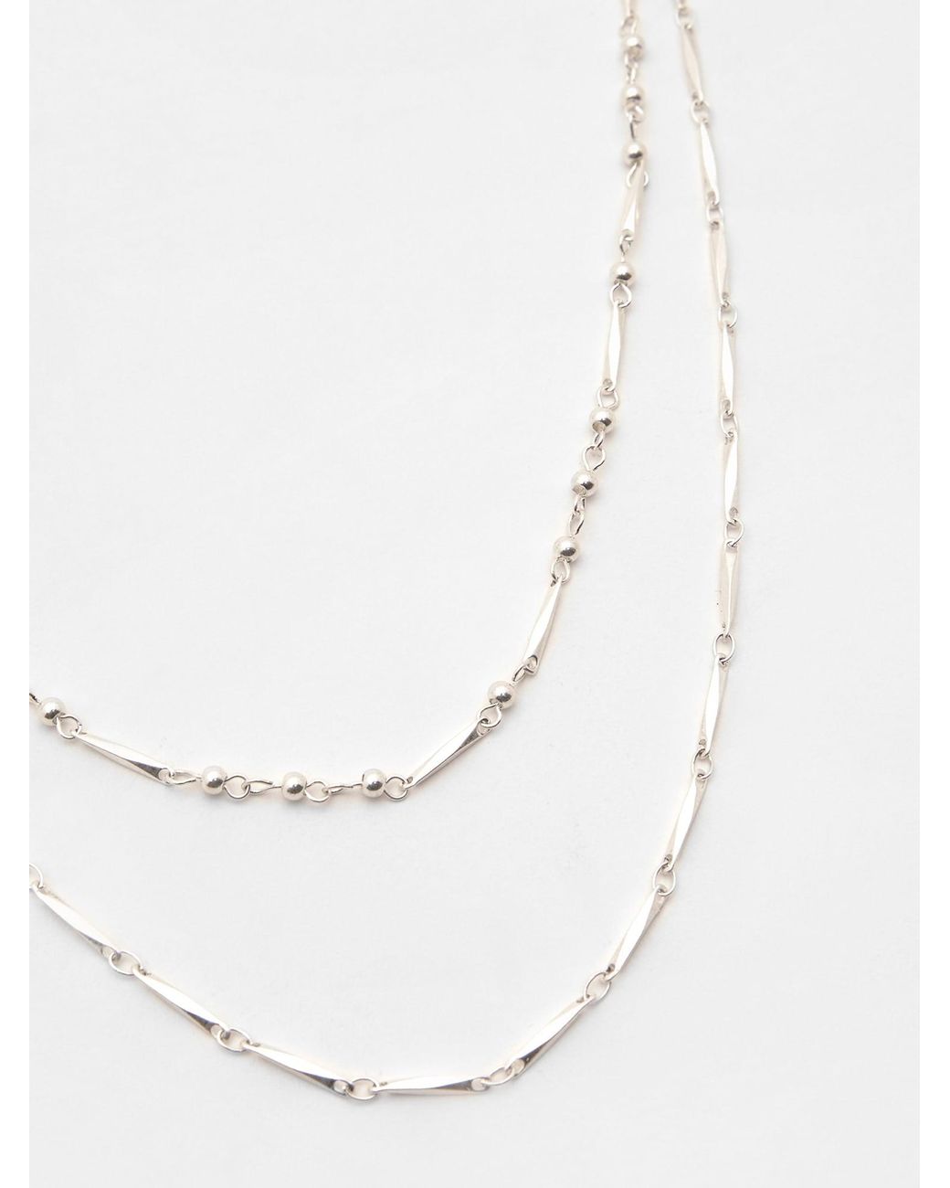 Pull&Bear Kette in White für Herren