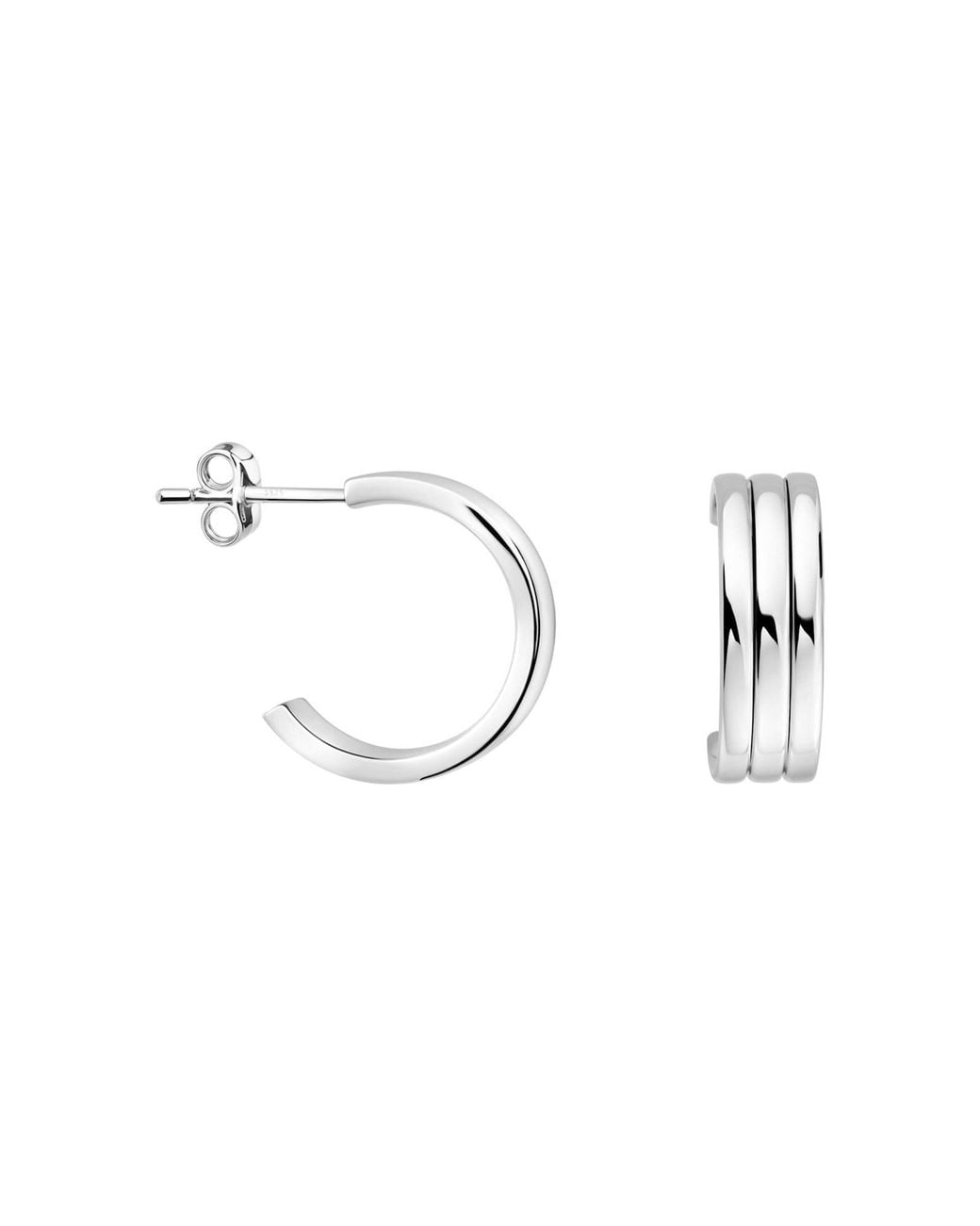 Sofia Milani Metallic Ohrringe Tripled