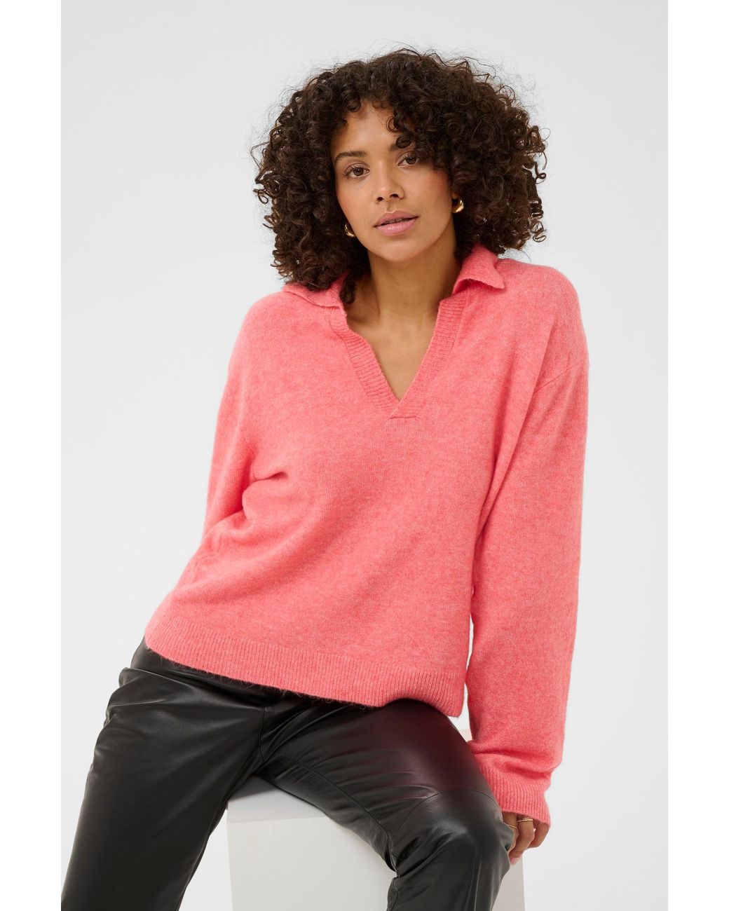 Kaffe Pink Pullover Jolanda