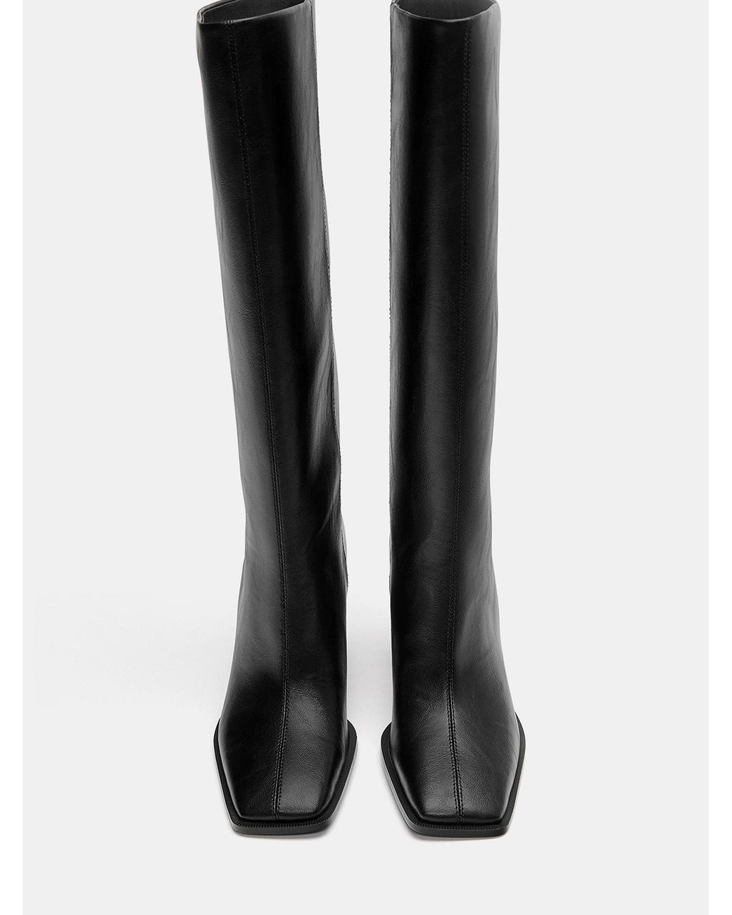 Pull&Bear Black Stiefel