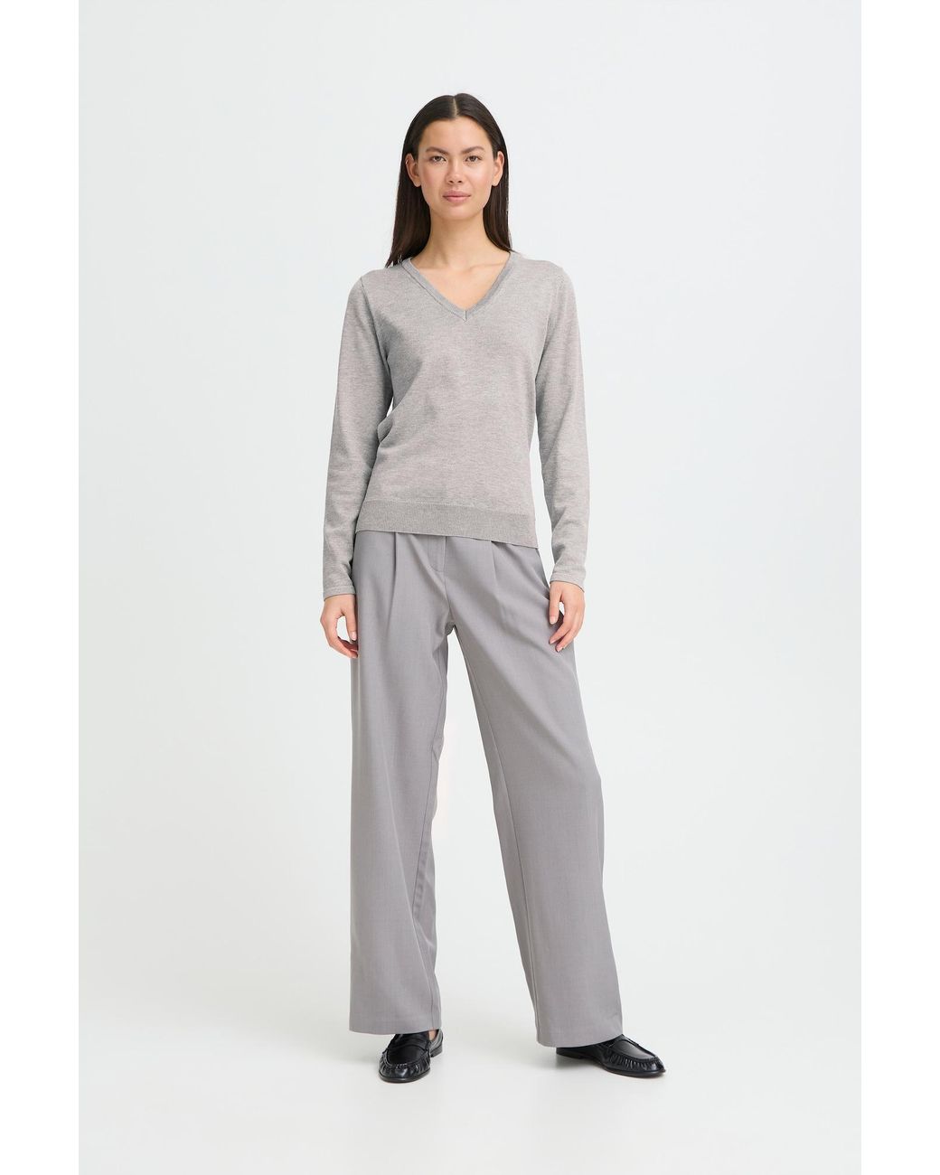 Ichi Gray Pullover Ihluls