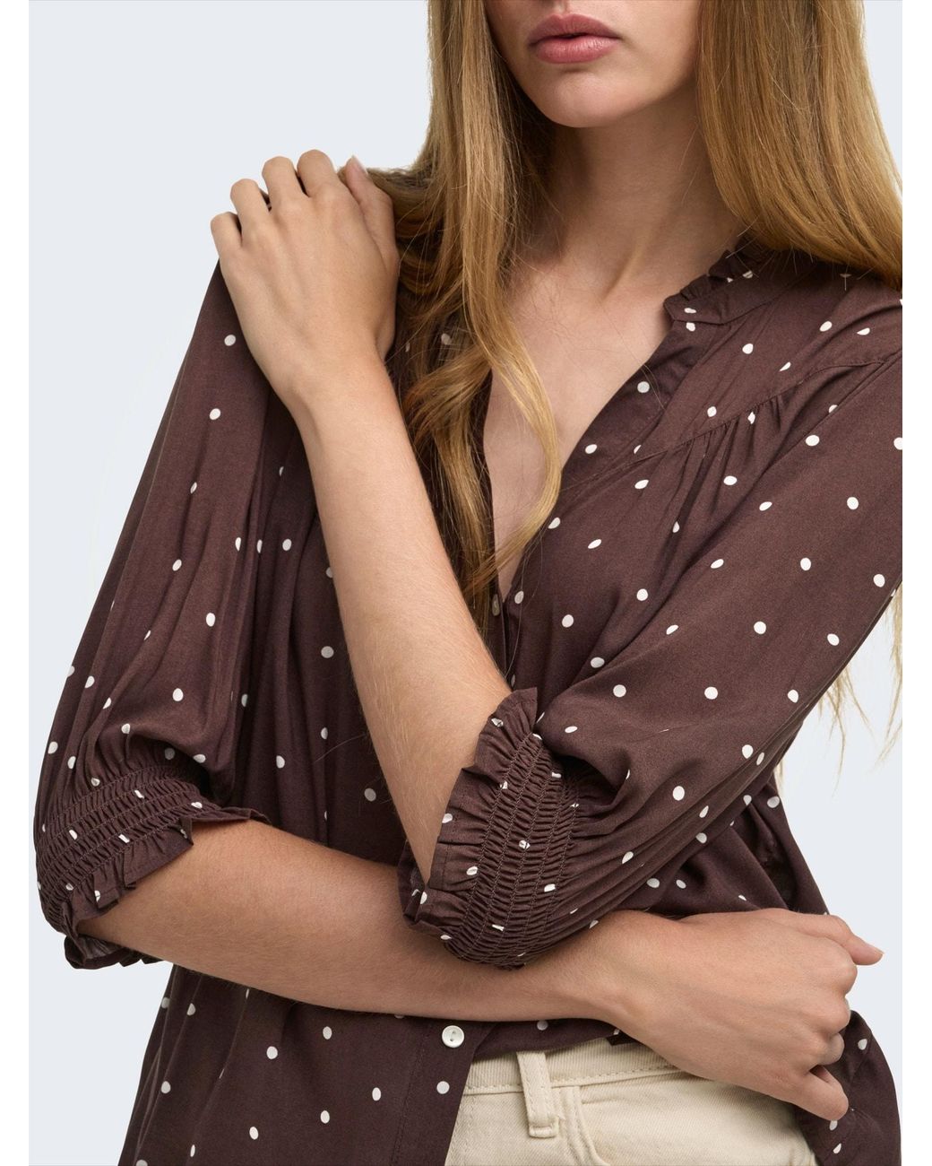 ONLY Brown Bluse Onlraya