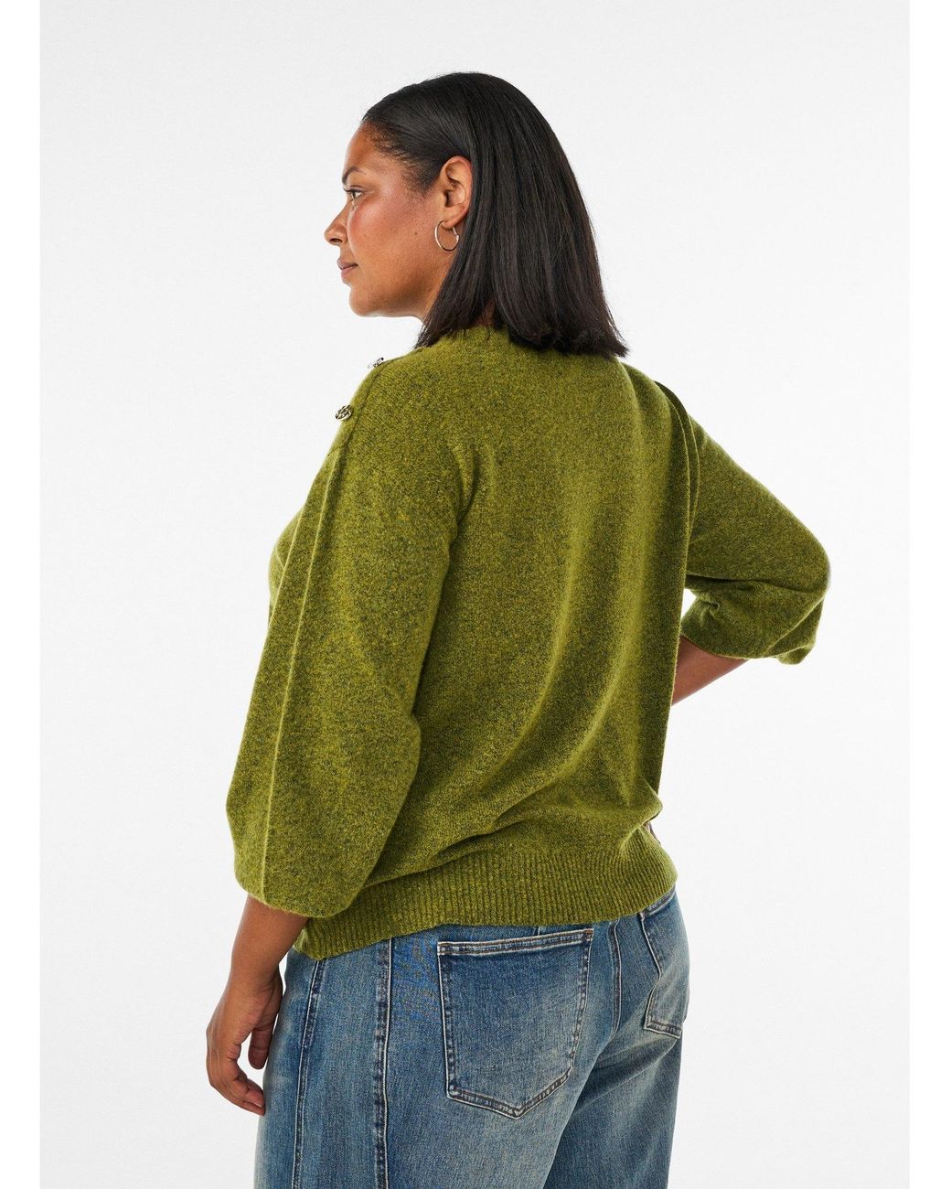 Zizzi Green Pullover Cavista