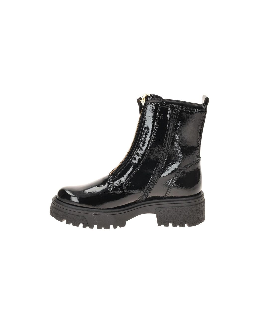 Gabor Black Boots Stiefel Lack Front-Zip 71.763.97