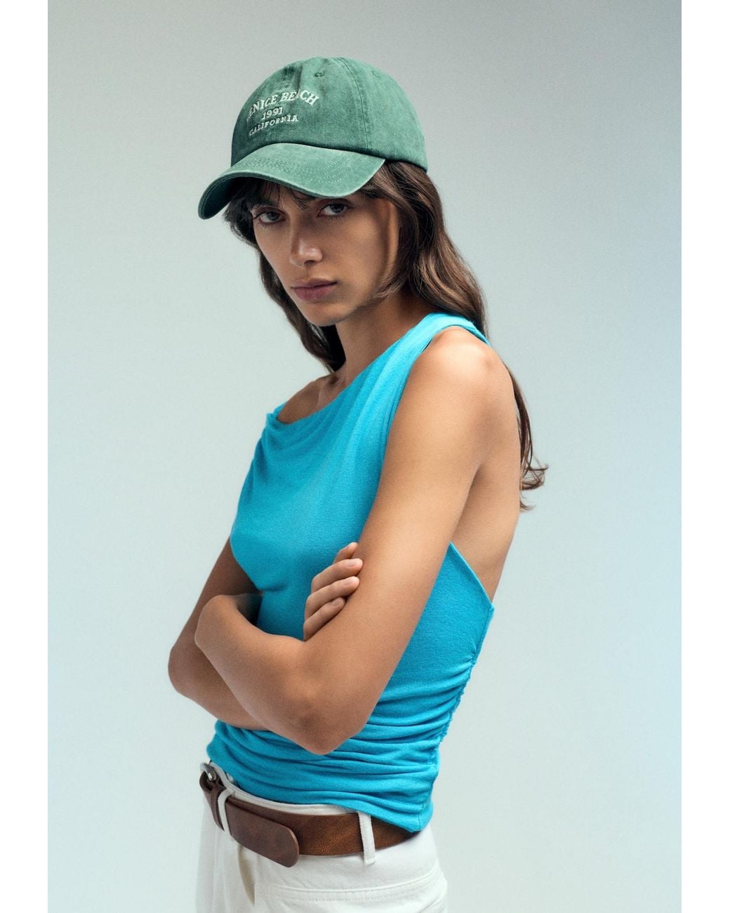 Pull&Bear Green Cap Venice