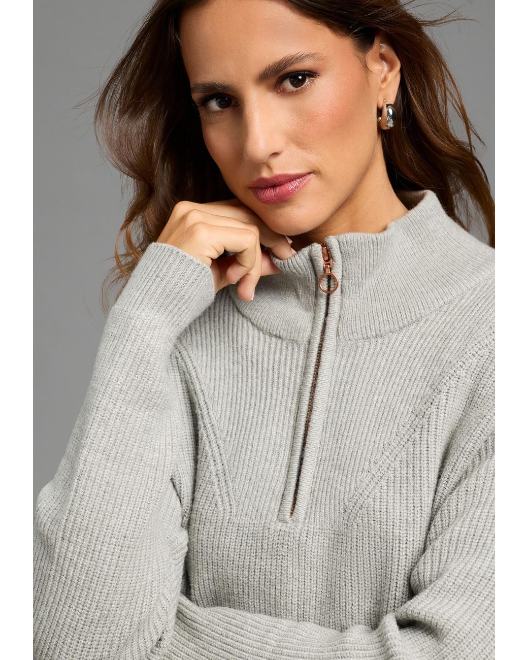 Laura Scott Gray Pullover