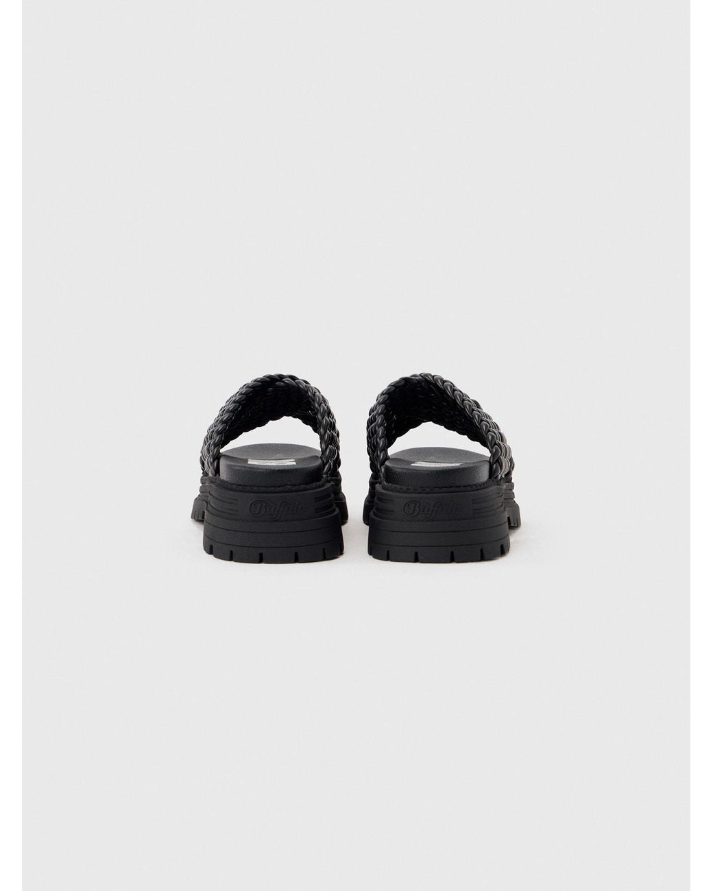 Buffalo Black Pantolette Lennox