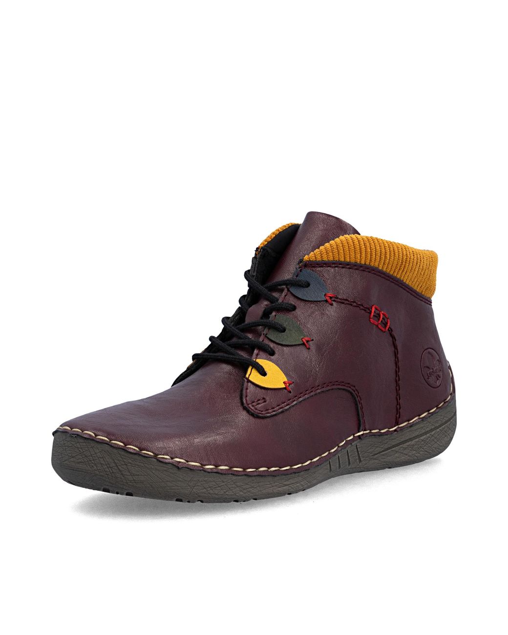 Rieker Brown Schnürstiefelette