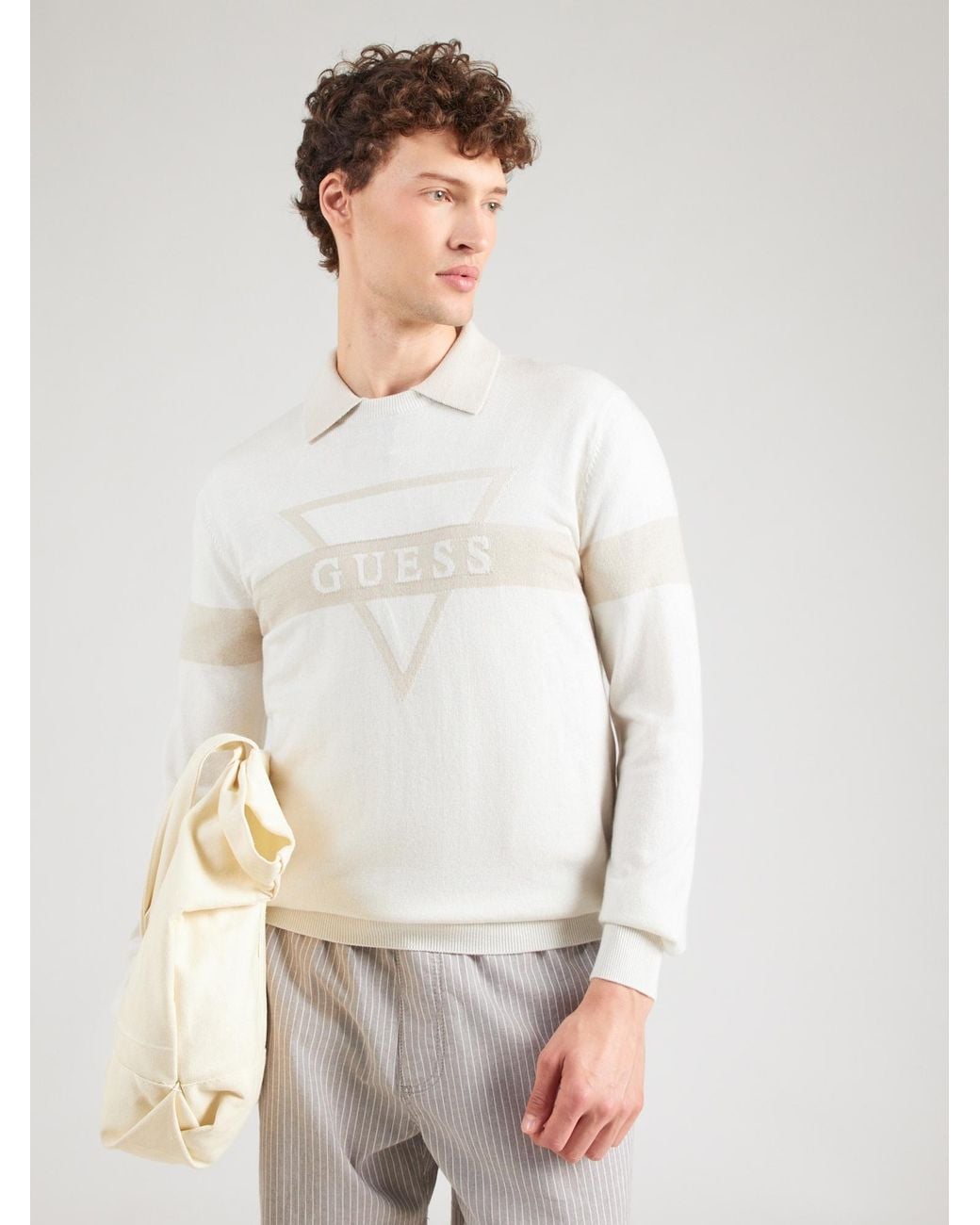 Guess Pullover Mark in White für Herren