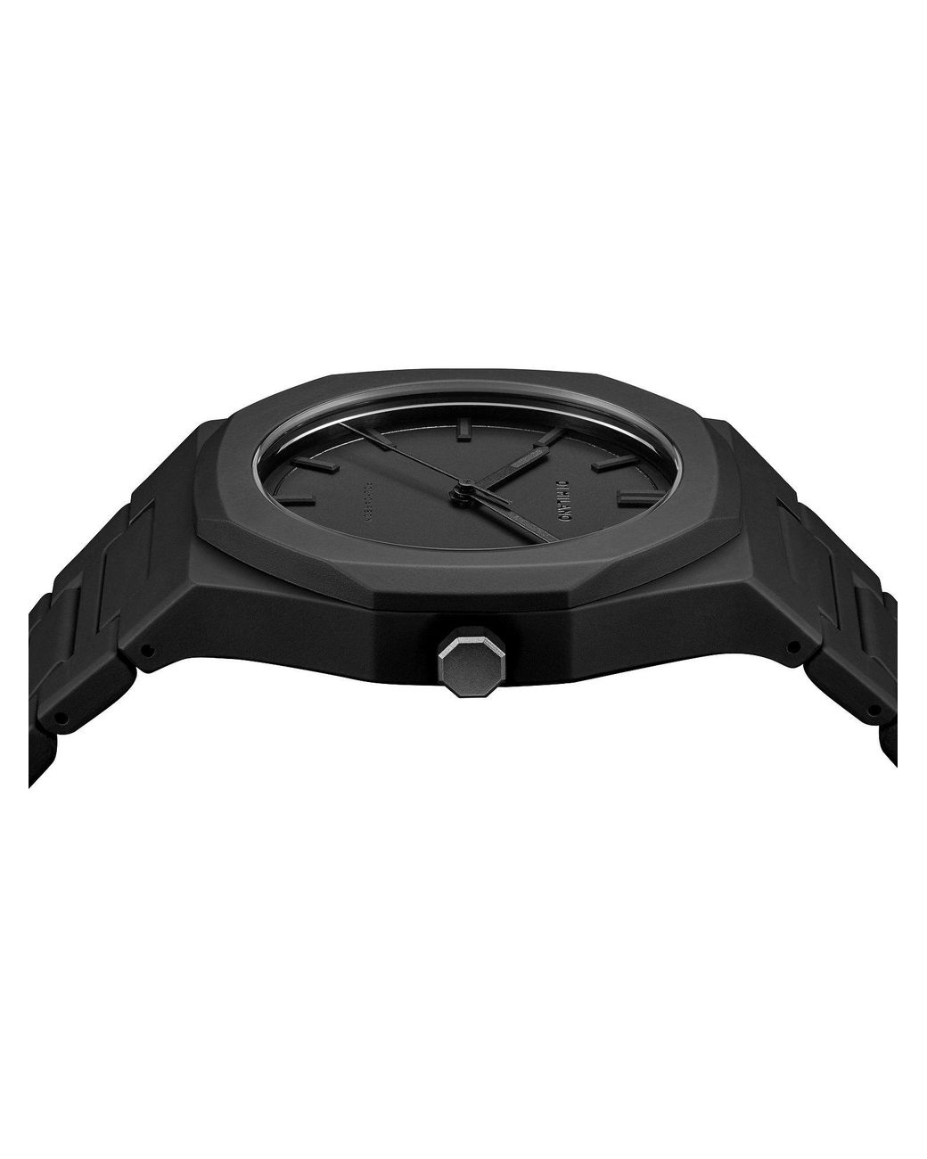 D1 Milano Black Analoguhr