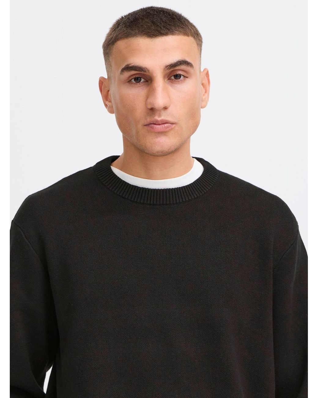 Solid Strickpullover Sdryker in Black für Herren