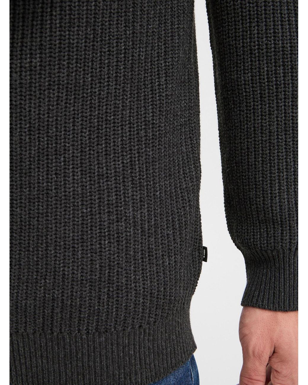 Solid Rundhalspullover Sdgorel in Blue für Herren