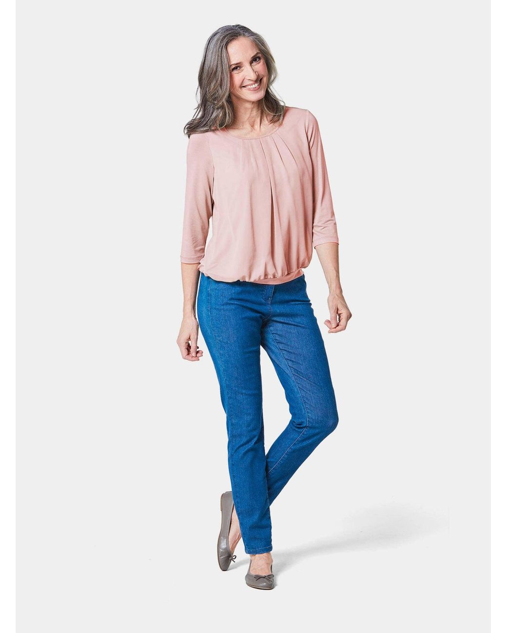 Goldner Pink Bluse
