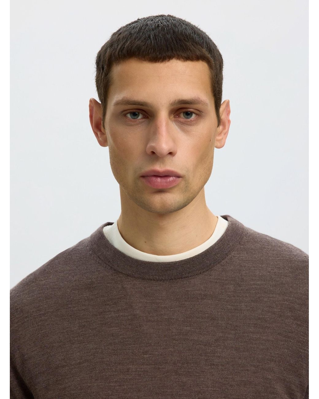 SELECTED Pullover Slhtray in Brown für Herren