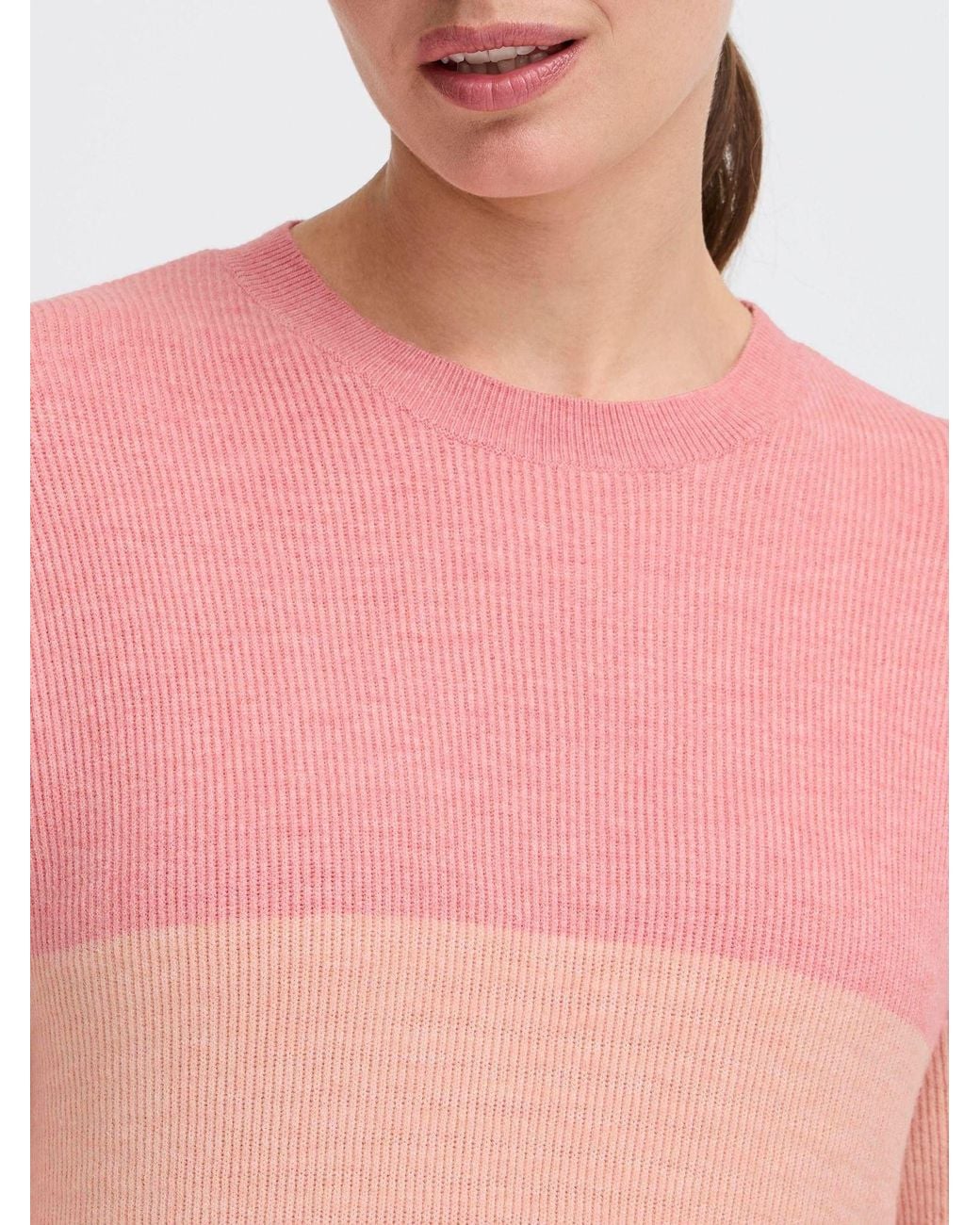 Oxmo Pink Strickpullover Oximanny Ls