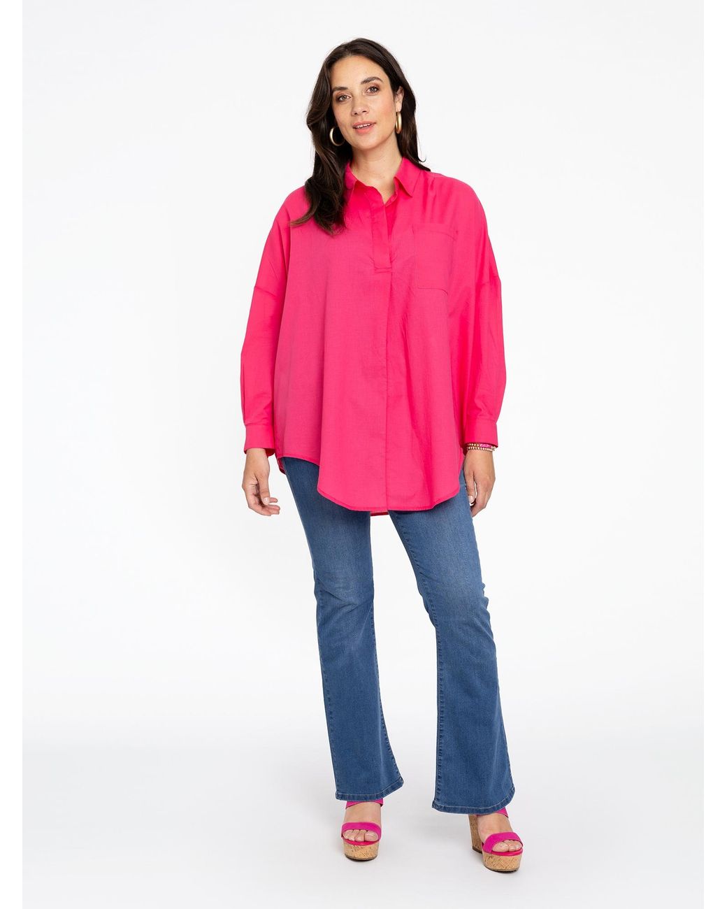 Yoek Pink Bluse