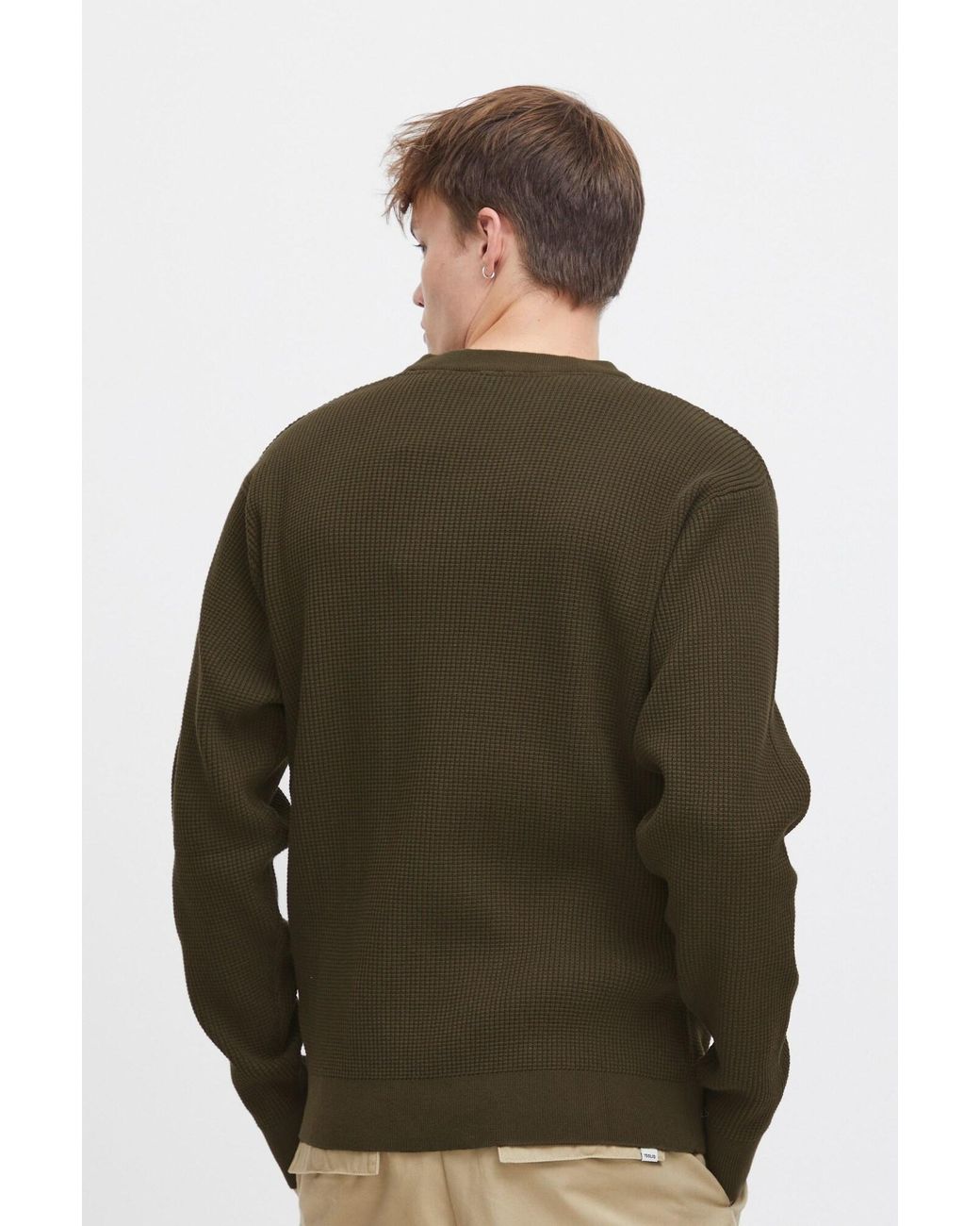 Solid Pullover Hami in Green für Herren