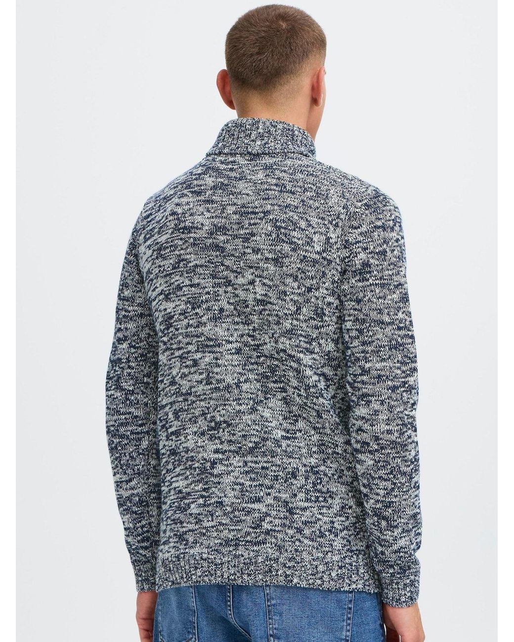Solid Pullover Sdrino in Blue für Herren
