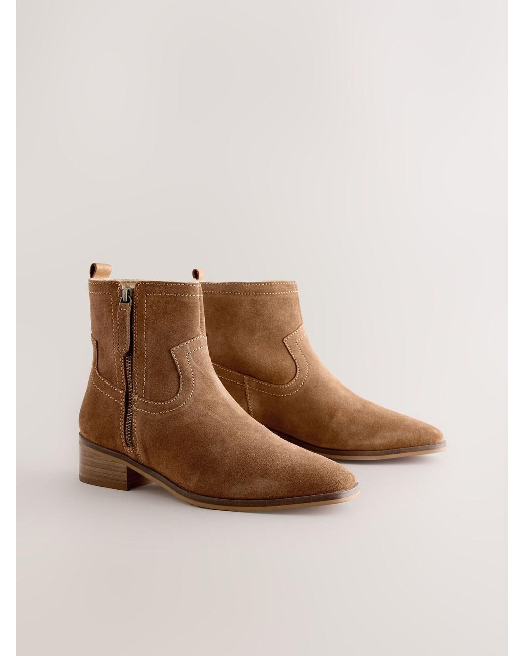 Next Brown Ankle Boots Forever Comfort