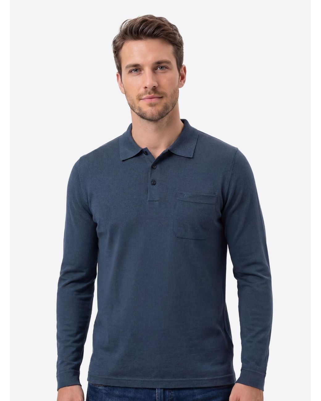 RAGMAN Shirt Basic in Blue für Herren