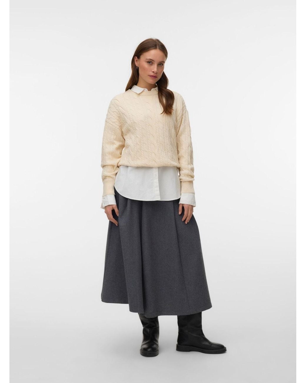 Vero Moda Natural Pullover Vmsequoia