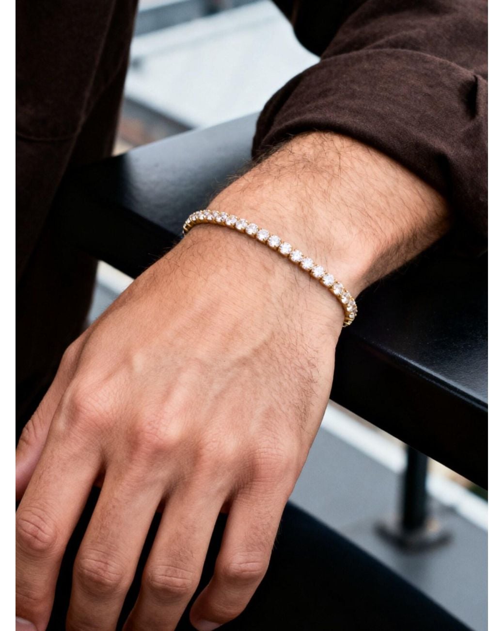 Arka Armband Dazzle in White für Herren
