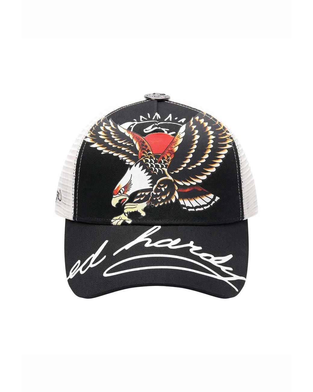 Ed Hardy Black Kappe Soaring Eagle