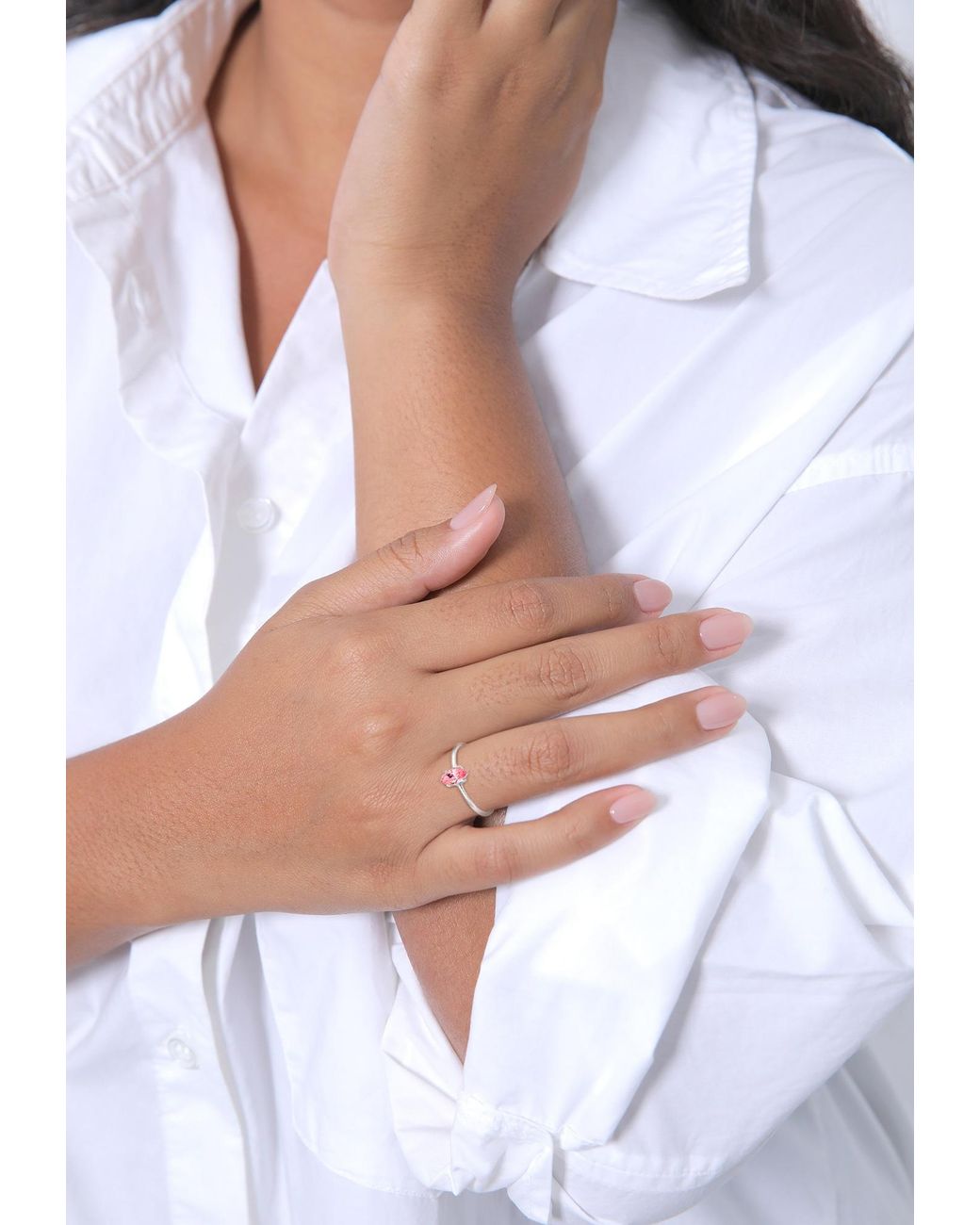 Elli Jewelry Pink Ring