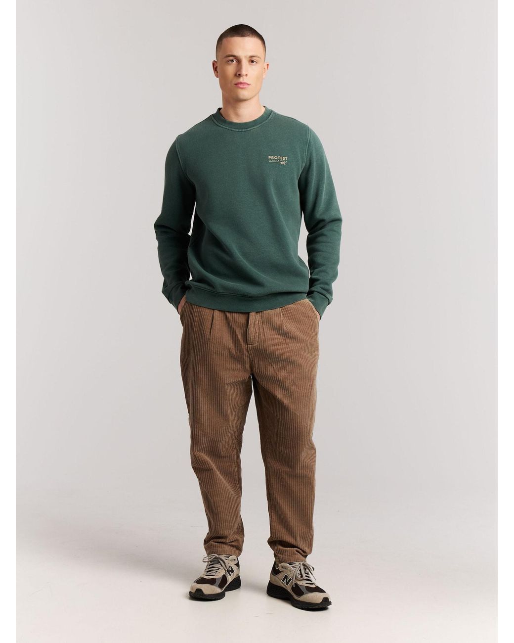 Protest Pullover Prtstaddle in Green für Herren