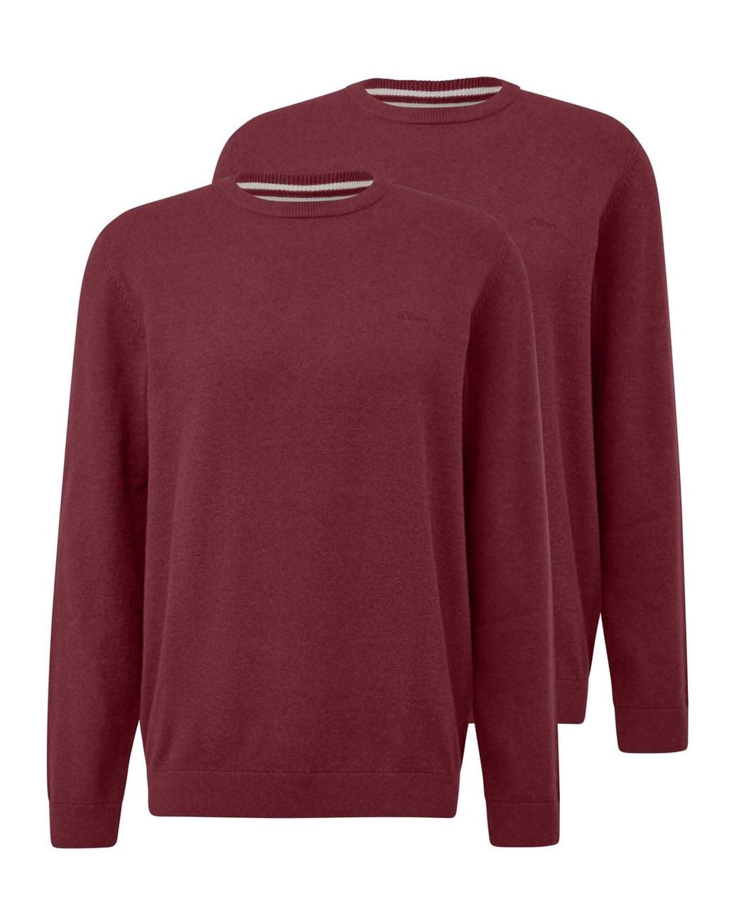 S.oliver Oliver Pullover Basic in Red für Herren