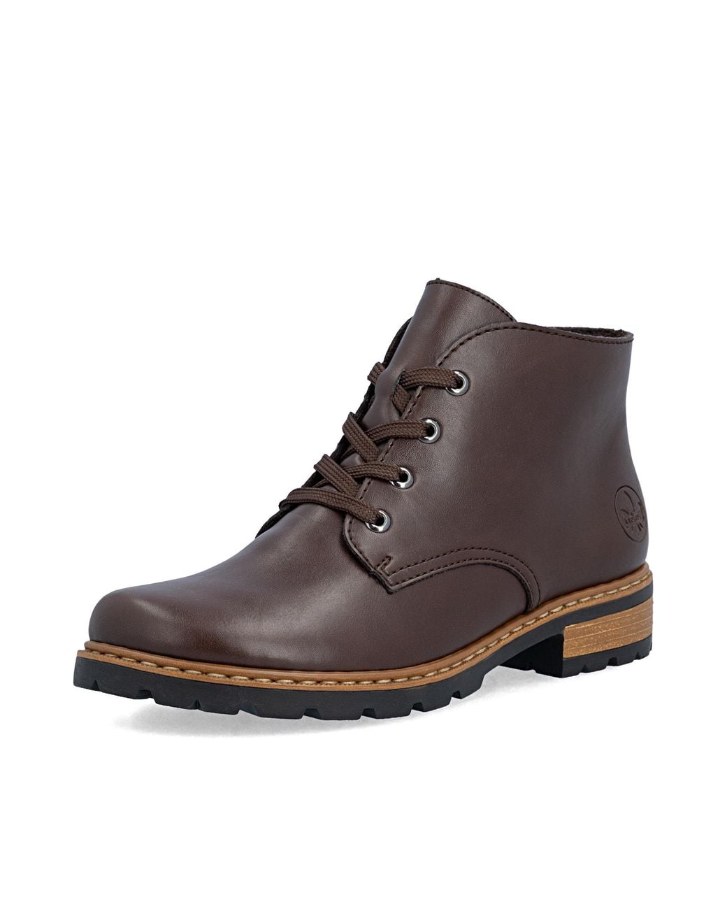 Rieker Brown Schnürstiefelette