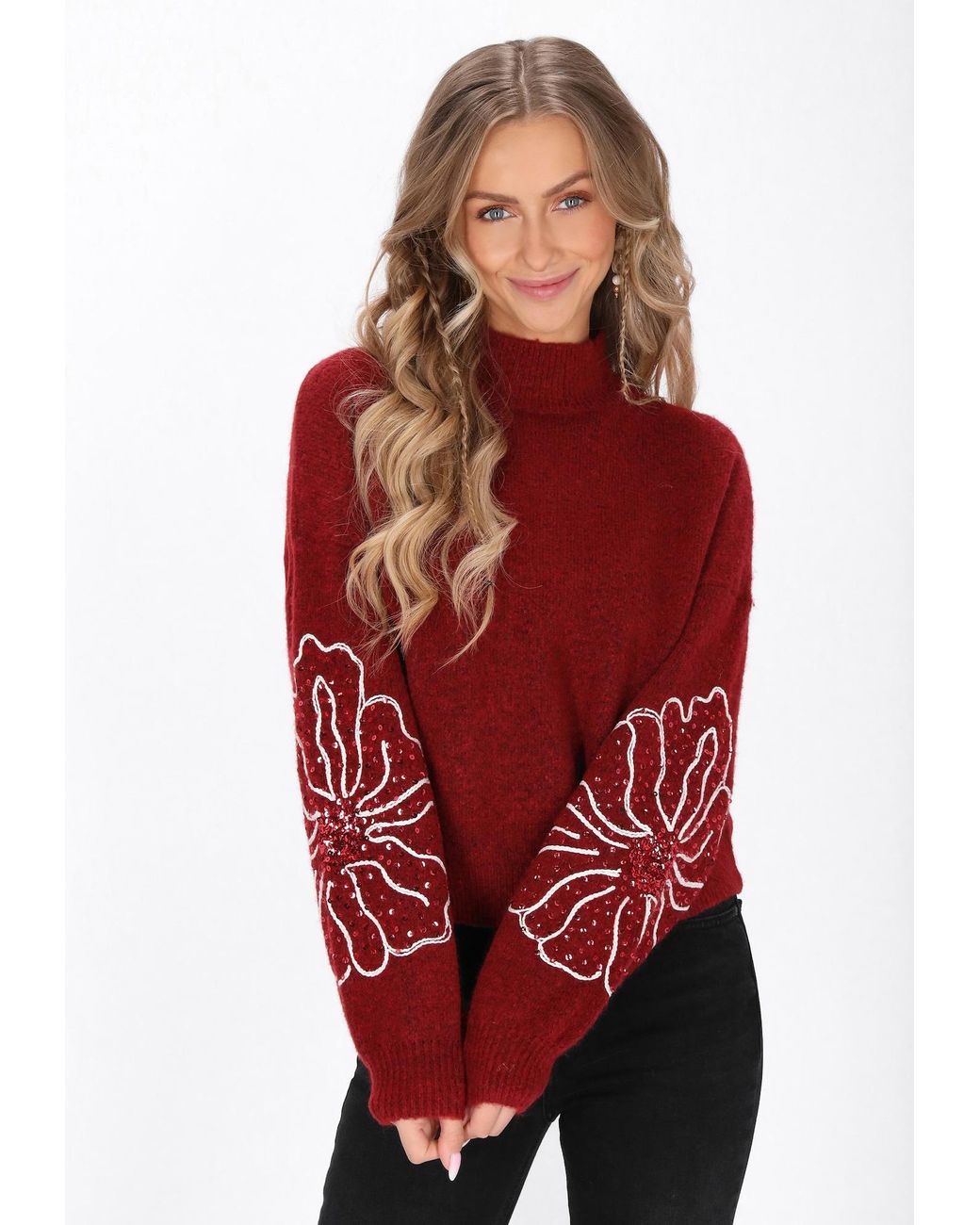 IZIA Red Pullover