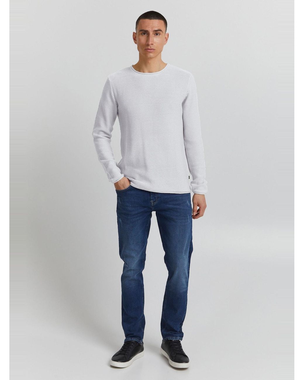 Solid Pullover Jarah in Gray für Herren