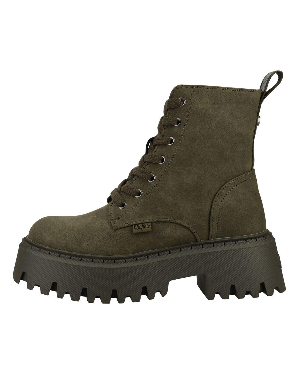 Buffalo Green Schnürstiefelette