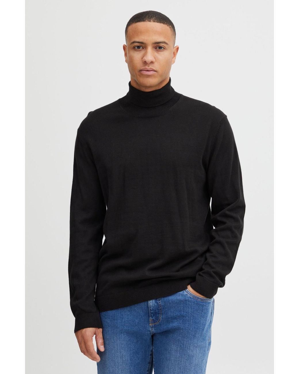 Solid Pullover Denley in Black für Herren